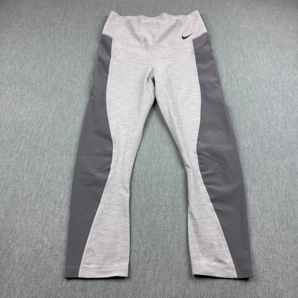 Nike Women Leggings Large Gray Ten Less Plastic‎ Bottles One Legend Pants Yoga